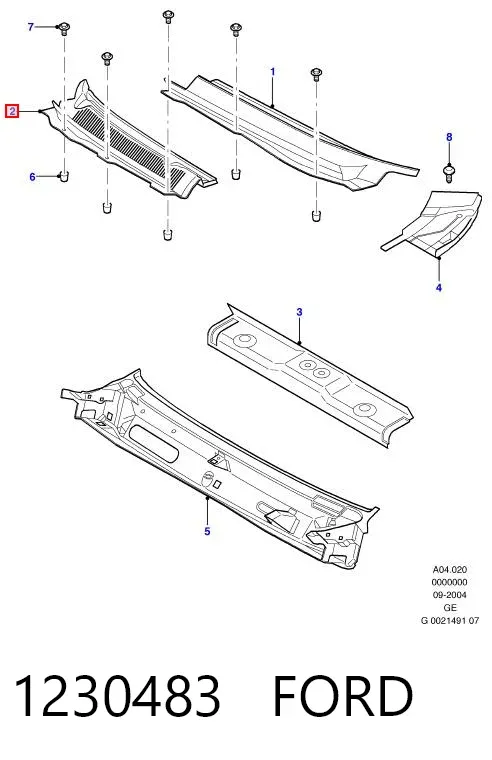 Vierteaguas 1230483 Ford