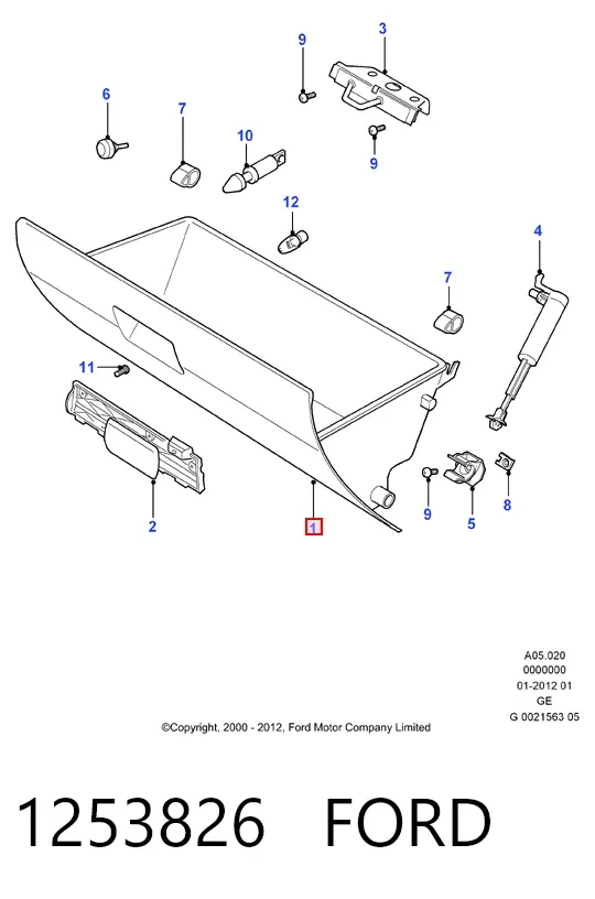 Guantera 1253826 Ford