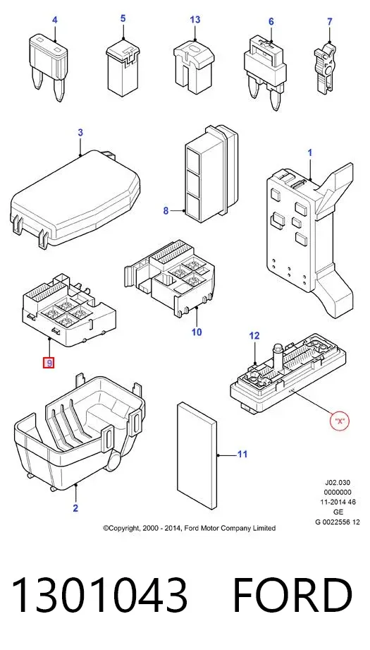 Caja de fusibles Ford Mondeo III