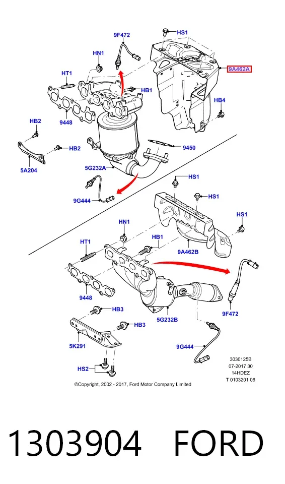 Compresor de aire acondicionado 1303904 Ford