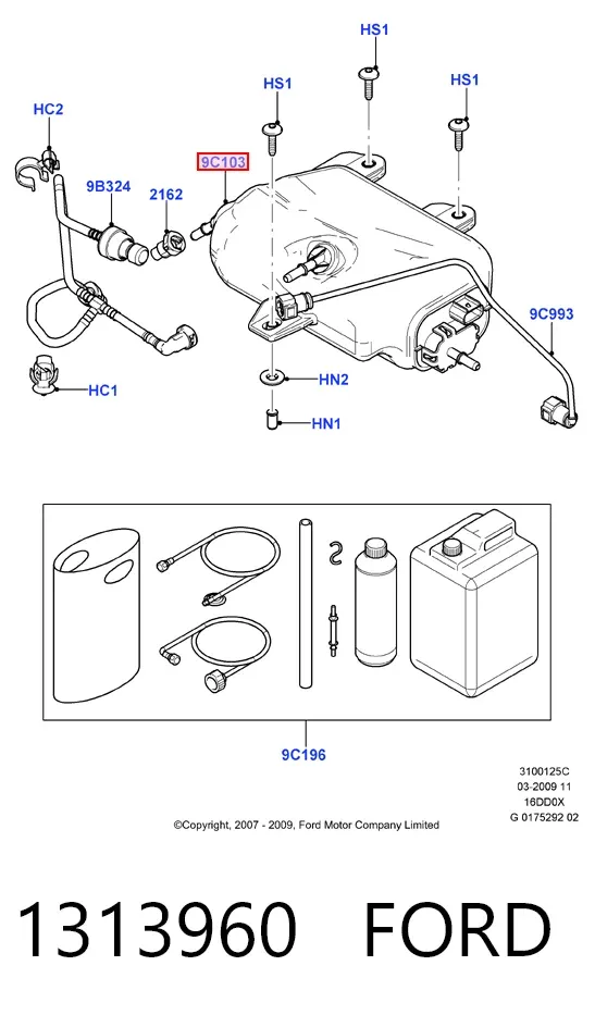 Deposito AdBlue 1313960 Ford
