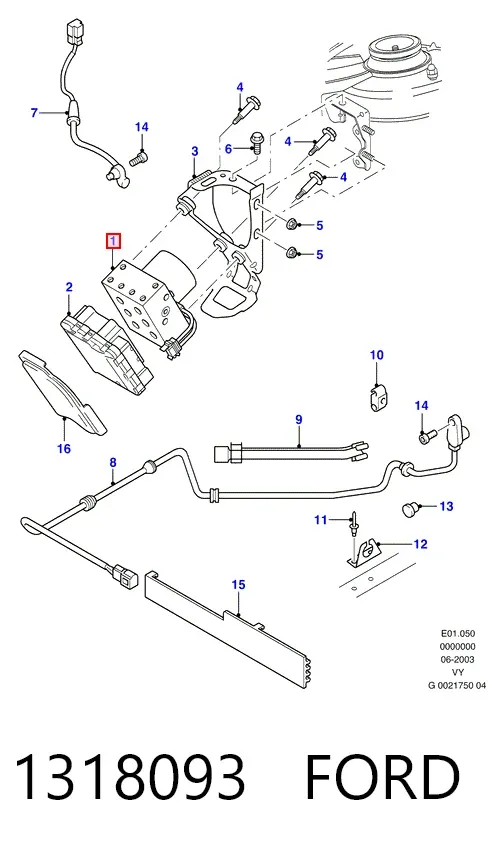 Módulo ABS 1318093 Ford