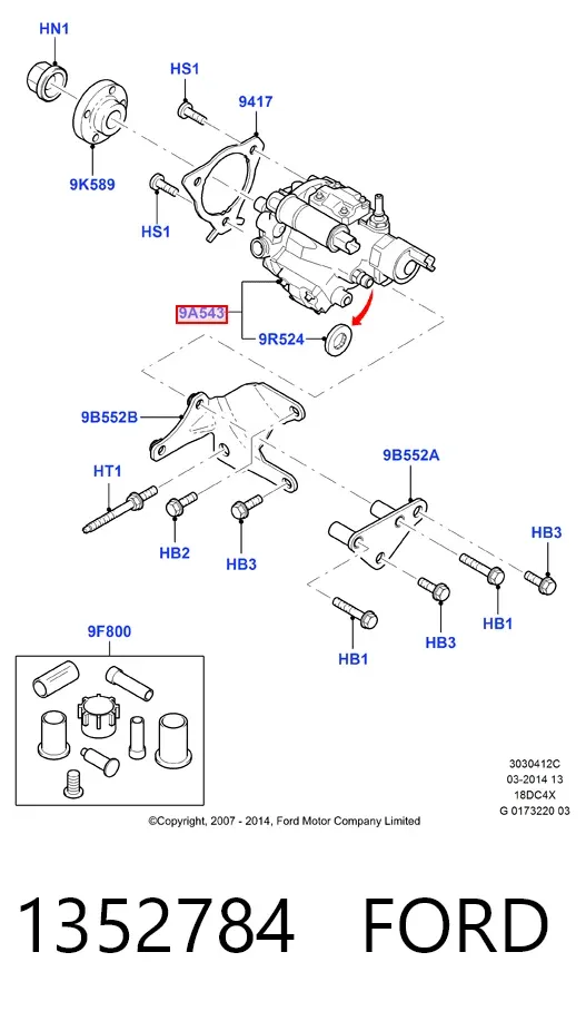 Bomba inyectora 1352784 Ford