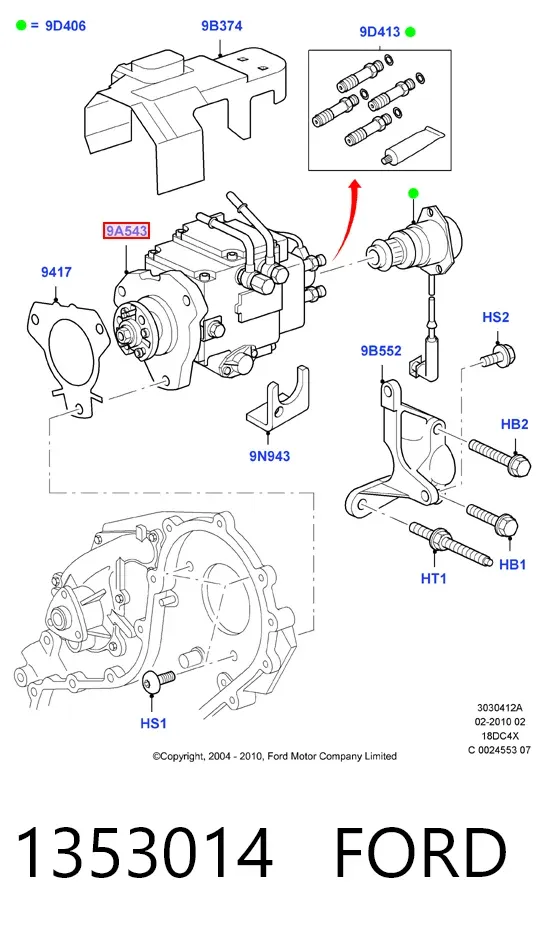 Bomba inyectora 1353014 Ford