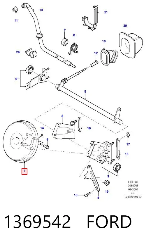 Servofreno 1369542 Ford
