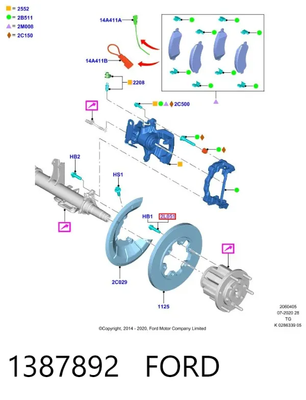 Tornillo de rueda Ford Transit VI