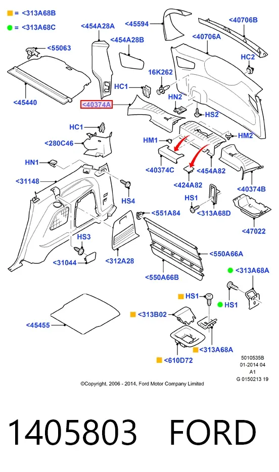 Embrague 1405803 Ford