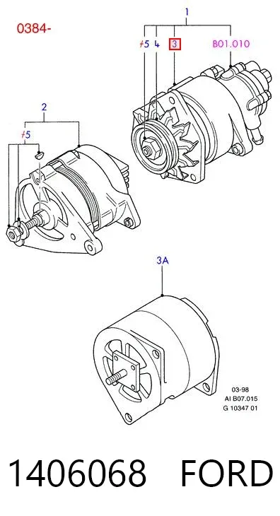 Alternador 1406068 Ford
