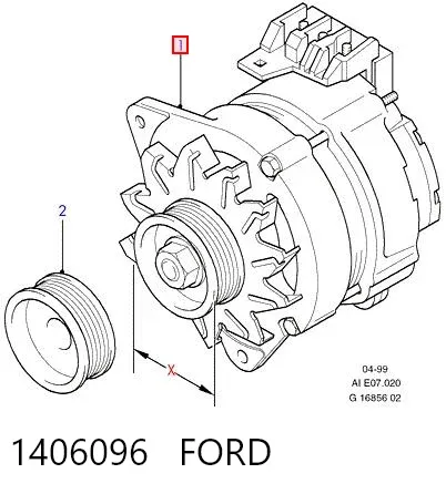 Alternador 1406096 Ford