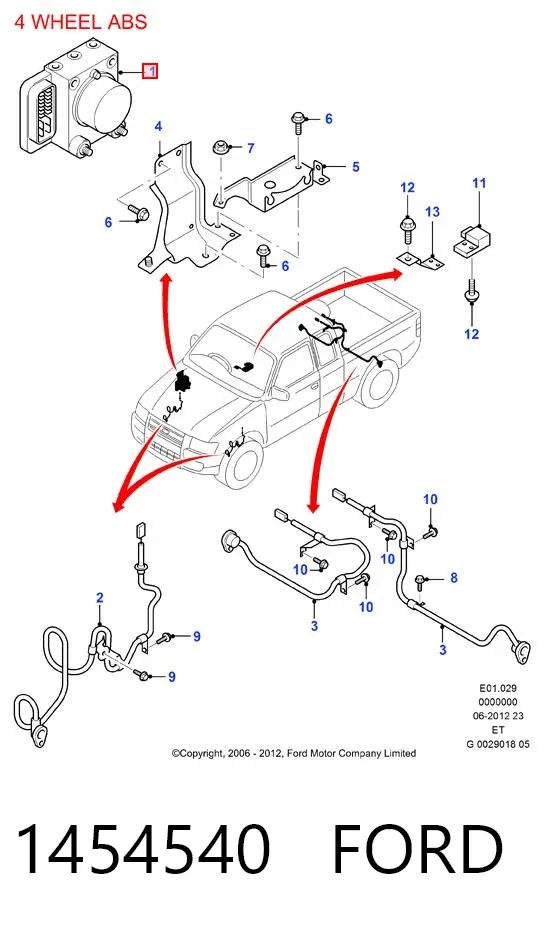 Módulo ABS Ford Ranger ET
