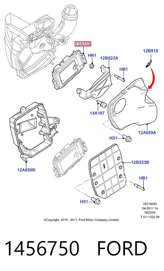 ECU 1456750 Ford