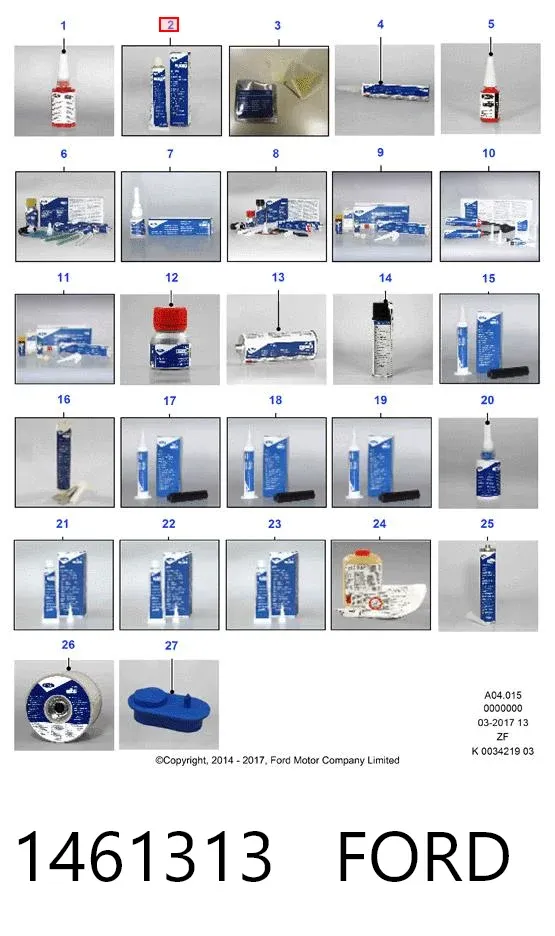 Fijador de tornillos 1461313 Ford