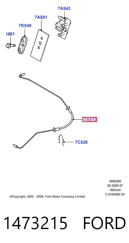 Latiguillo de embrague 1473215 Ford