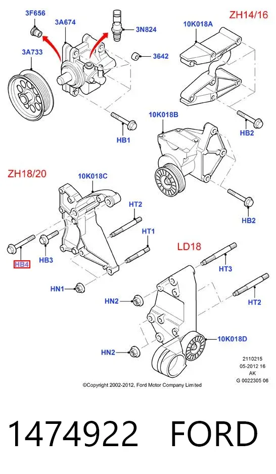 Alternador 1474922 Ford