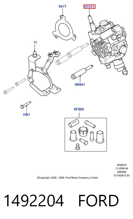 Bomba inyectora 1492204 Ford