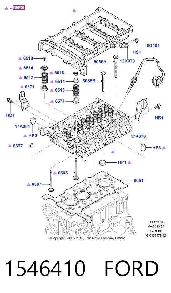 Culata 1546410 Ford