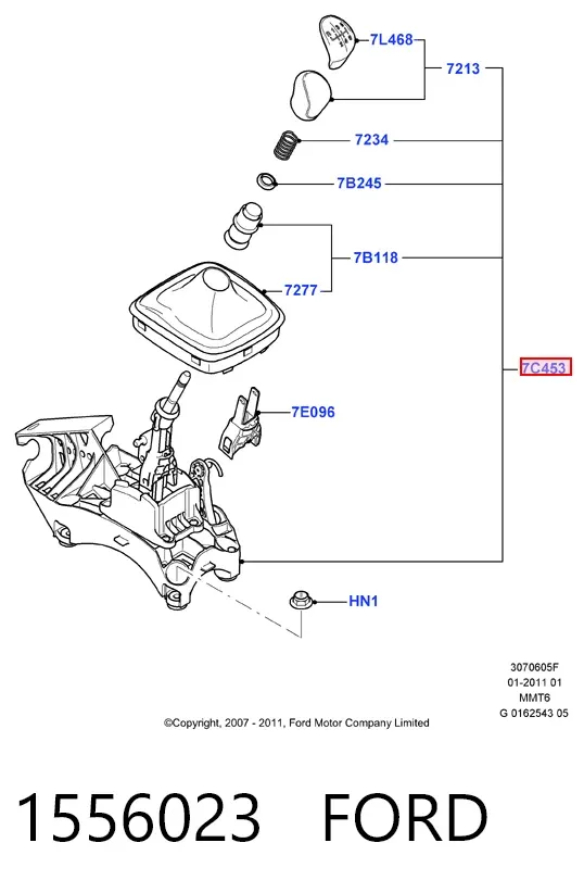 Palanca de cambios Ford Mondeo IV
