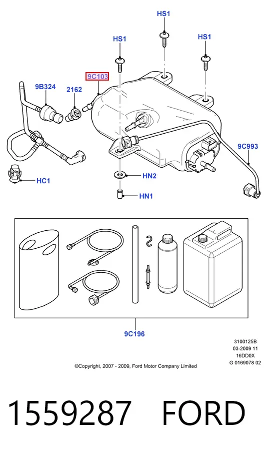 Deposito AdBlue 1559287 Ford