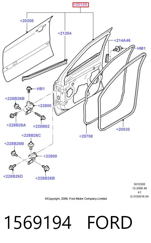 Puerta delantera izquierda Ford Galaxy II CA1