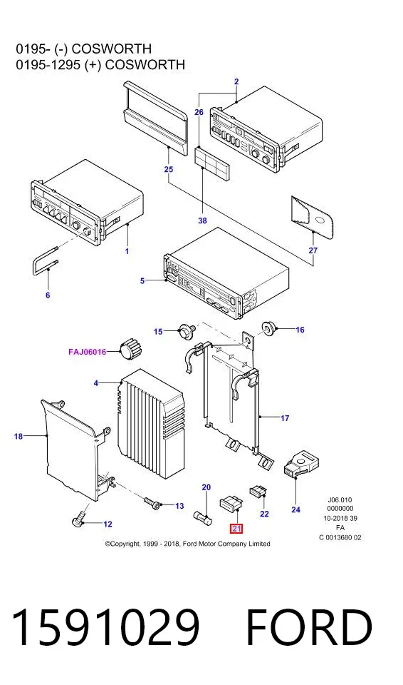 Fusibles 1591029 Ford
