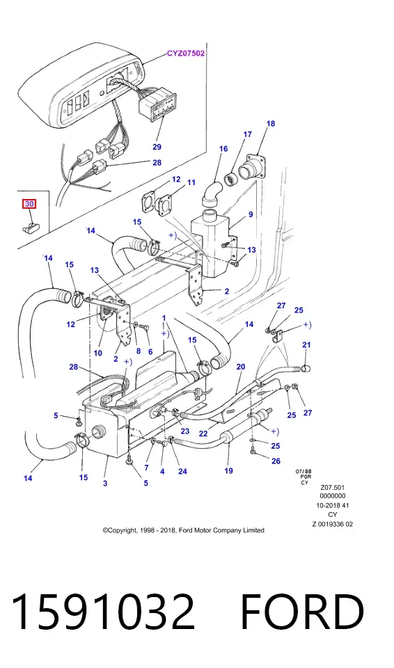 Fusibles 1591032 Ford