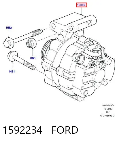 Alternador 1592234 Ford