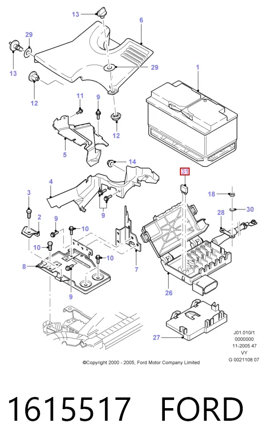 Fusibles 1615517 Ford