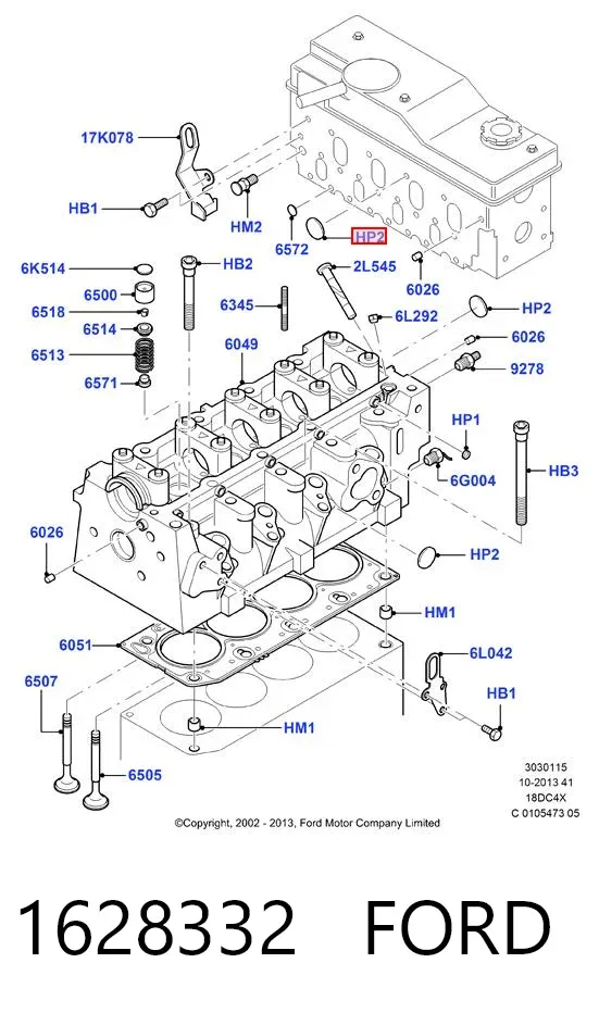 Tapa culata Ford Mondeo II