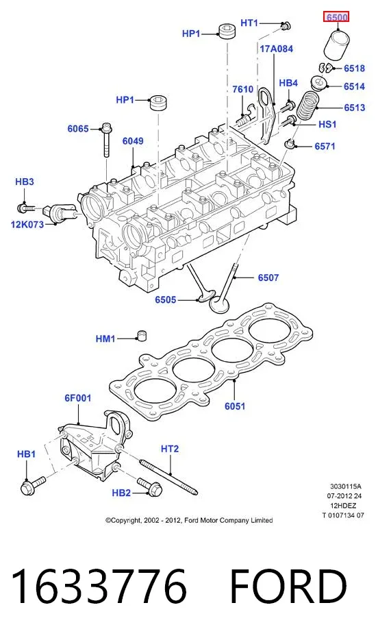 Taqués hidráulicos 1633776 Ford