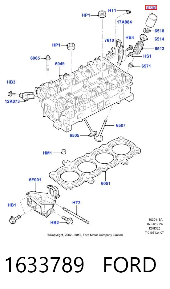 Taqués hidráulicos 1633789 Ford