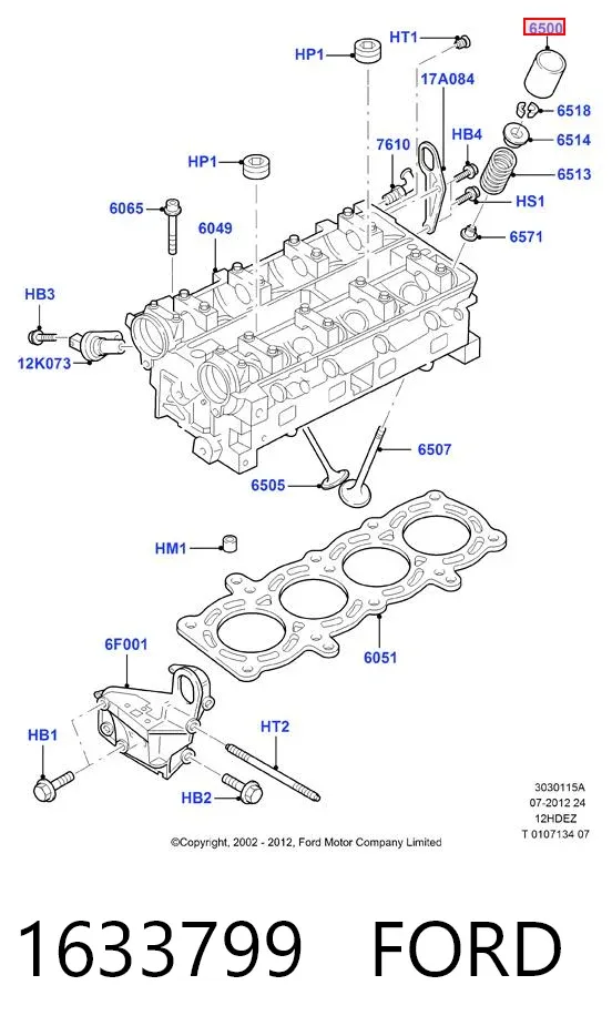 Taqués hidráulicos 1633799 Ford