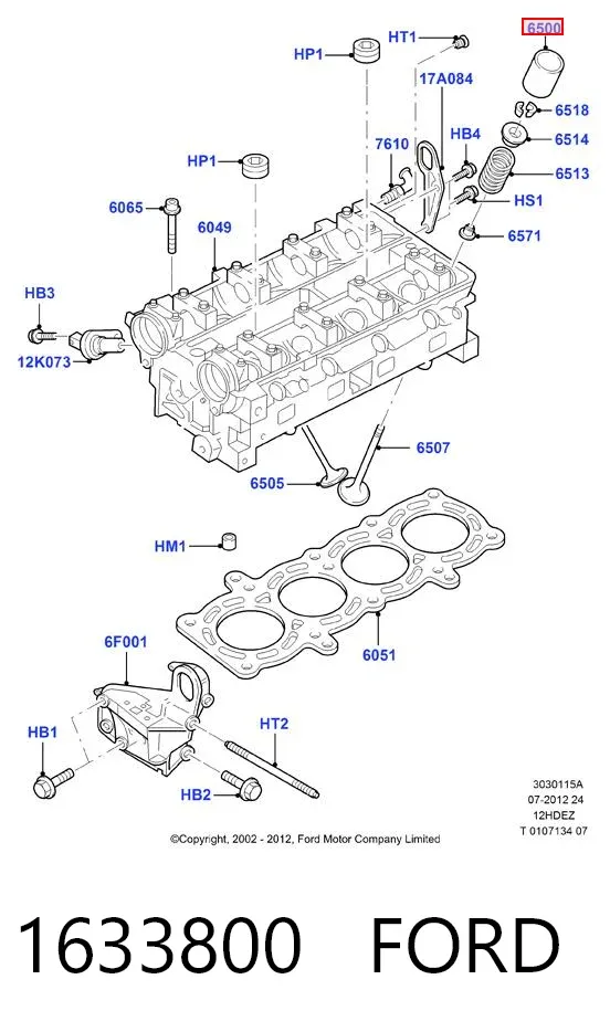 Taqués hidráulicos 1633800 Ford