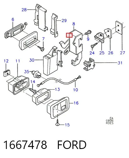 Claxon 1667478 Ford
