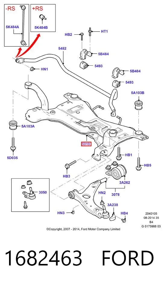 Puente delantero Ford Kuga I