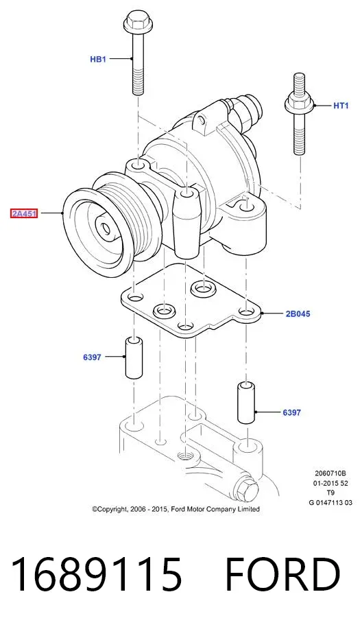 Bomba de vacío 1689115 Ford