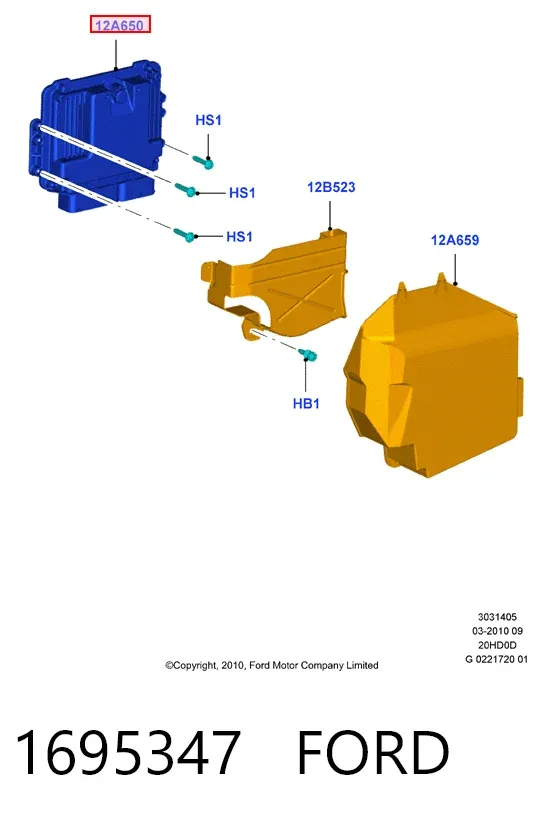 ECU 1695347 Ford
