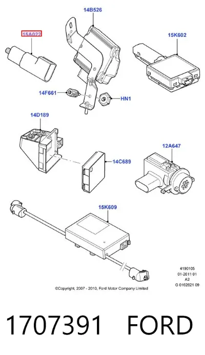 Sensor de temperatura ambiente FORD 1707391