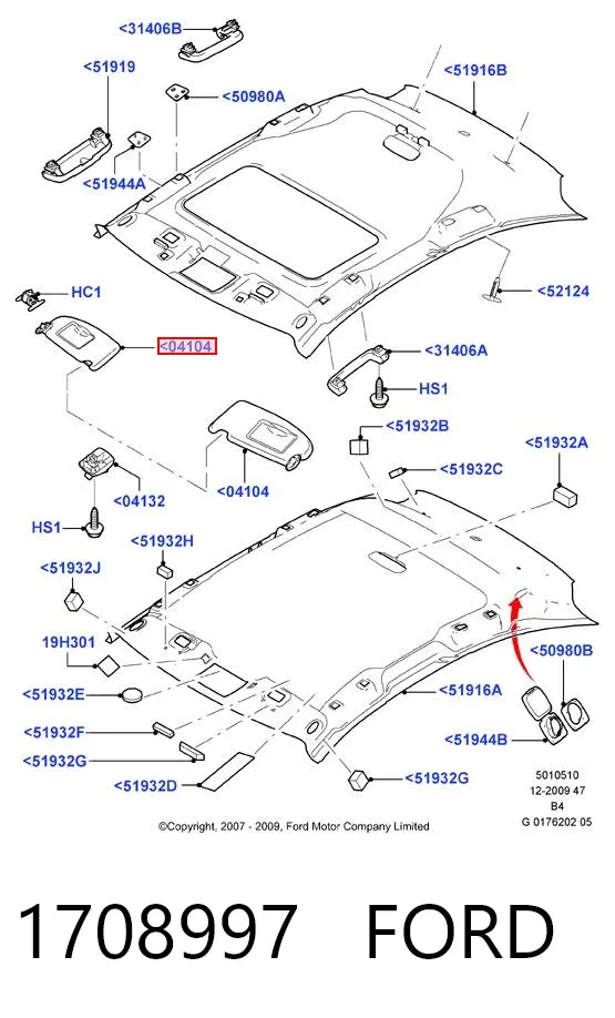 Parasol 1708997 Ford