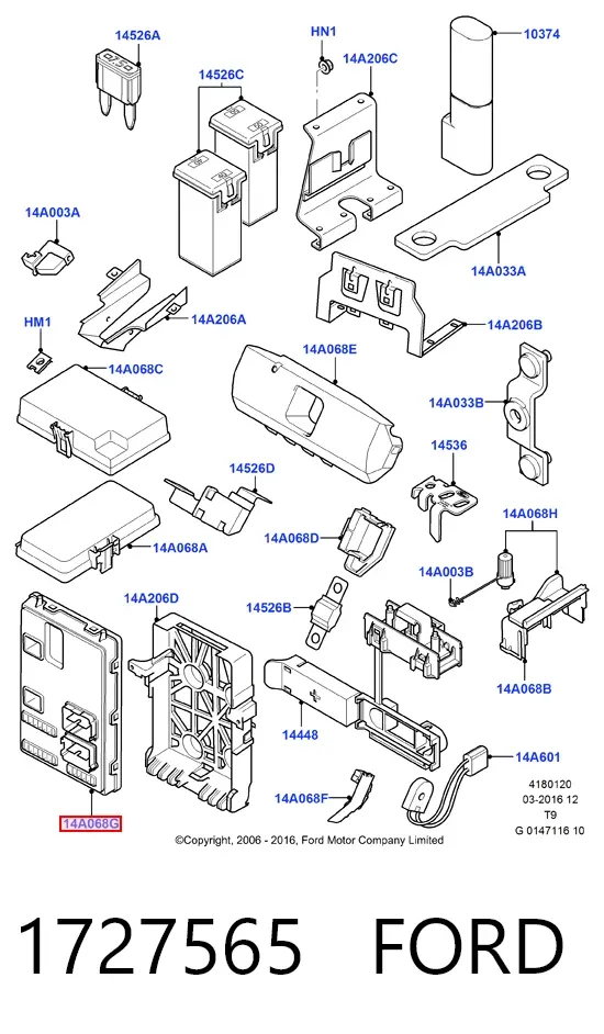 Caja de fusibles Ford Transit VI