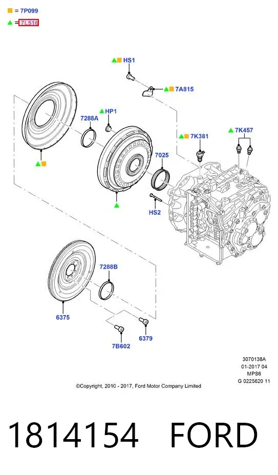 Embrague 1814154 Ford
