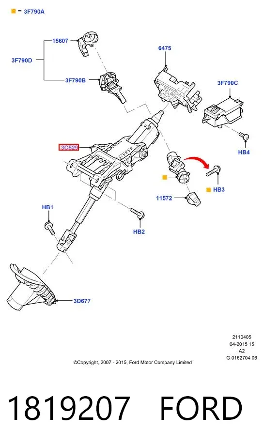 Columna dirección Ford Mondeo IV