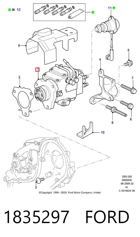 Bomba inyectora 1835297 Ford