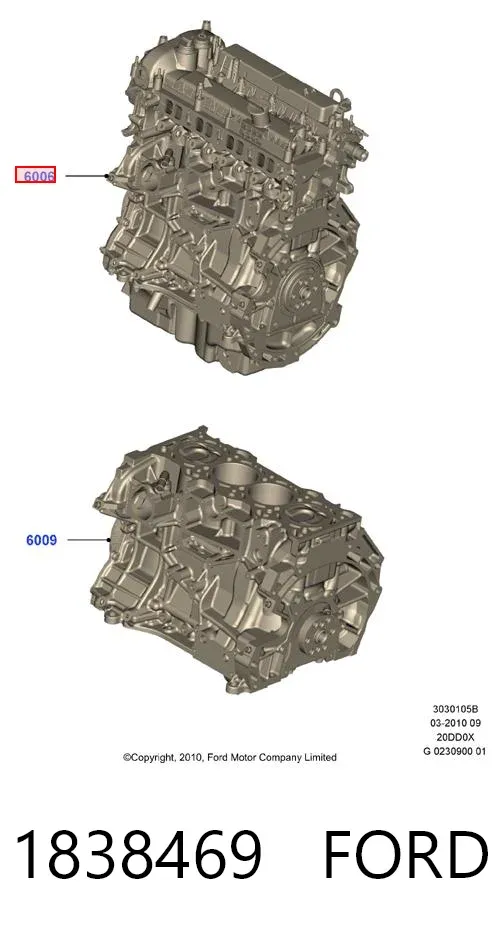 Motor completo 1838469 Ford