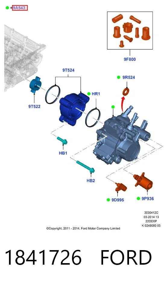 Bomba inyectora 1841726 Ford