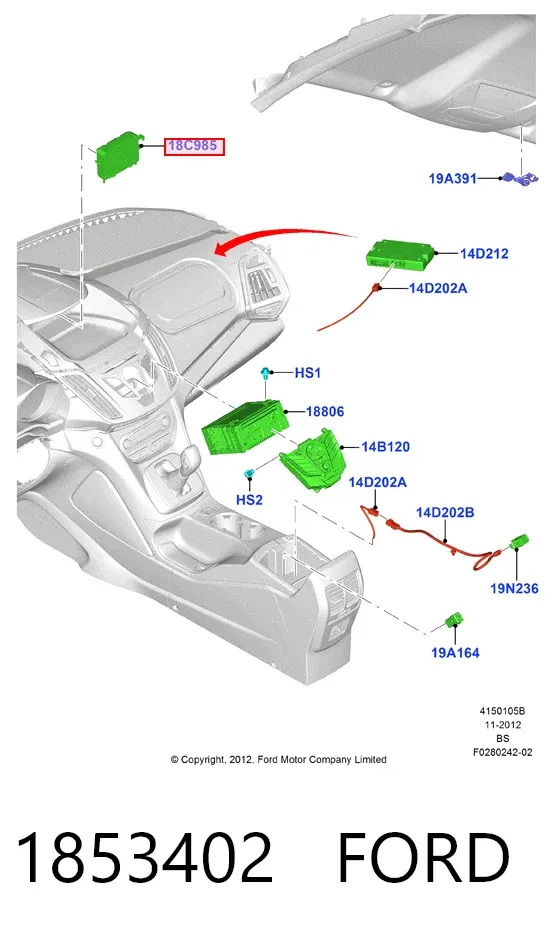 Pantalla 1853402 Ford