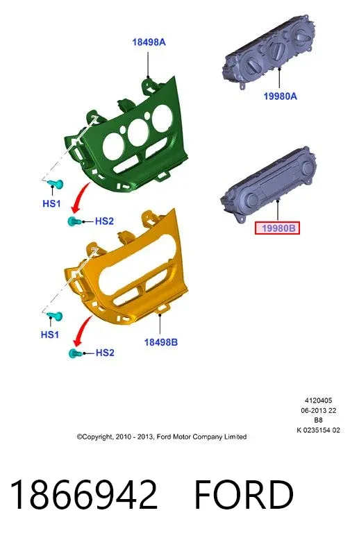 Unidad de control aire acondicionado Ford Focus III