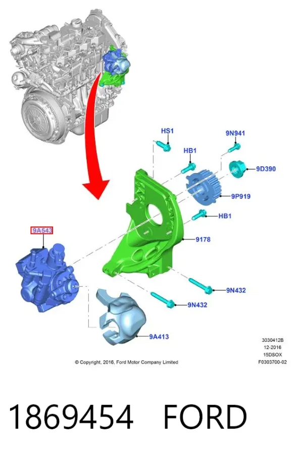 Bomba inyectora 1869454 Ford