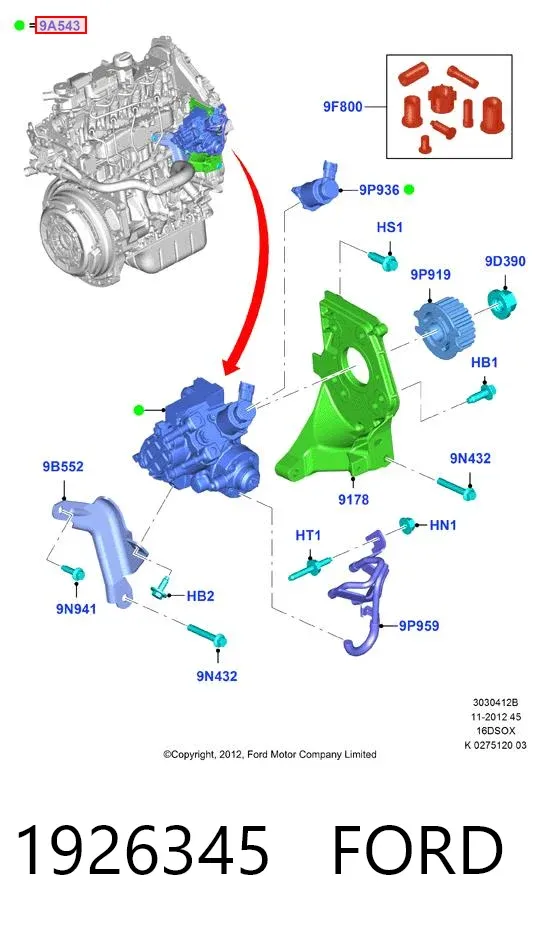Bomba inyectora 1926345 Ford