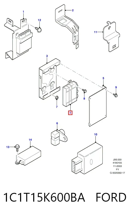  1C1T15K600BA Ford
