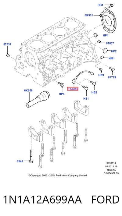 Sensor de detonación FORD 1N1A12A699AA